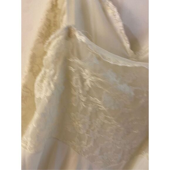 Vanity Fair lace nylon slip gown size 34 small cream - Picture 5 of 9